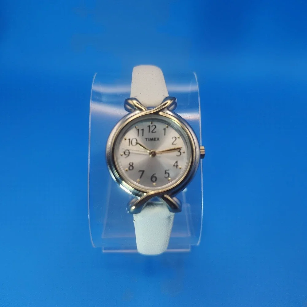 Vintage 2009 Timex Classic Bowtie X Lug 30mm Women's Quartz Dress Watch Restored